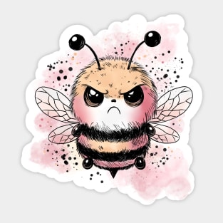 Grumpy Honeybee Sticker